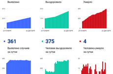 В Вологодской области вылечились от коронавируса еще 375 человек