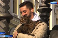 Знаменитый кот Виктор побывал в гостях у президента Татарстана Рустама Минниханова