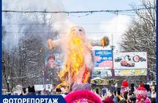 В Ставрополе весело простились с Масленицей и зимой