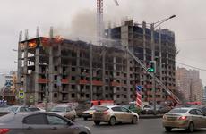 Пожар в недостроенном ЖК "Орбита" в Самаре тушат 70 человек