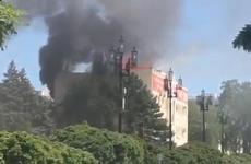 Здание «Ростелекома» загорелось в Махачкале