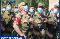 Сотрудники ГУ МЧС России по Волгоградской области приняли участие в репетиции Парада Победы