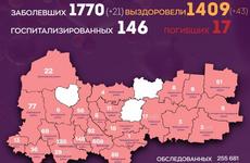 Еще 21 пациента с коронавирусом выявили в Вологодской области