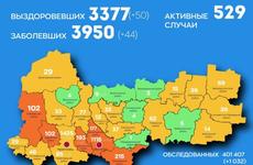 Область достигла пика заболеваемости COVID-19 за месяц