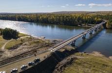 Новый мост через реку Ию открыли в Тулунском районе