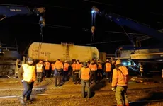 В Гатчине локомотив столкнулся с подвижным составом
