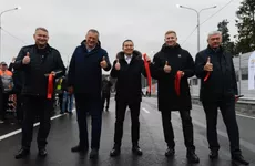 Во Всеволожске открыли движение транспорта по новому путепроводу