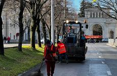 В Ставрополе устраняют последствия ураганного ветра