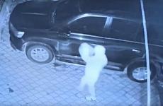 Поджог двух ВИП-авто попал на видео в Волгоградской области