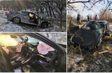 Водителя и ребенка спасли подушки безопасности в перевернувшейся в Волгоградской области машине