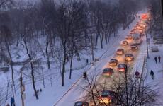 Днем в Воронеже продолжаются 8-бальные пробки