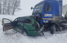 Последствия ДТП с фурой показали на воронежской трассе