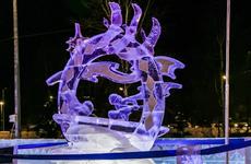 Работа из НАО победила в конкурсе ледовых скульптур «Пуровское сияние»