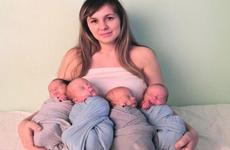 Модную съемку для новорожденных устроила мама четверняшек в Волгограде