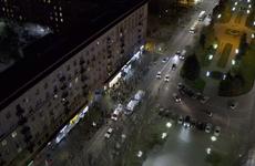 Несанкционированный митинг в центре Волгограда показали с высоты
