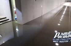 Переход возле «Ростов Арены» затопило грунтовыми водами