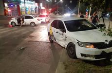 «Четырку» отбросило на пешехода в Волгограде: видео