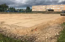 Во Всеволожске строят новый стадион для любителей футбола, волейбола и баскетбола