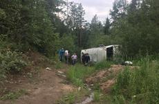 В Бурятии перевернулся автобус с 25 пассажирами