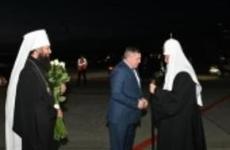 Патриарх Кирилл прилетел в Волгоград для освящения собора Александра Невского