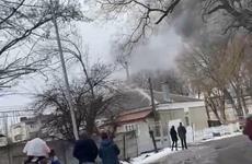 В Пятигорске после пожара взяли пробы воздуха на определение вредных веществ