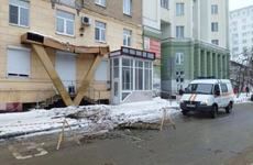 Балкон рухнул на улице Пушкинской в Воронеже