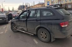 В Борисоглебском районе полицейскими устанавливаются обстоятельства столкновения двух автомобилей