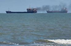 В Азовском море горит турецкое судно с зерном