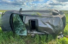 Под Орлом с трассы улетела в кювет «десятка»