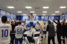 Неистовое ликование воронежского «Факела» в раздевалке сняли на видео