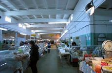 Мясной корпус частично обрушился на Народной ярмарке в Волгограде