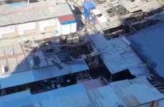Огонь частично уничтожил рынок «Восточный» на В-У